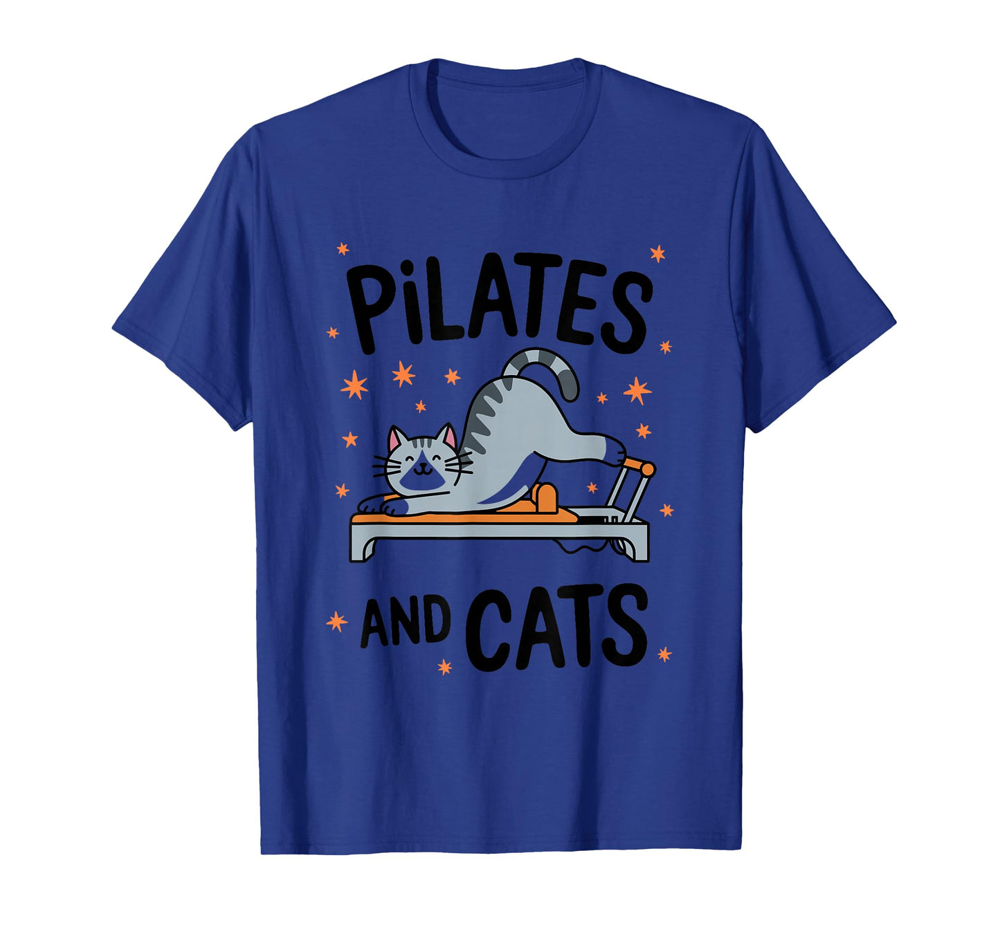 Pilates and Cats, Pilates Fitness and Cat Lover T-Shirt