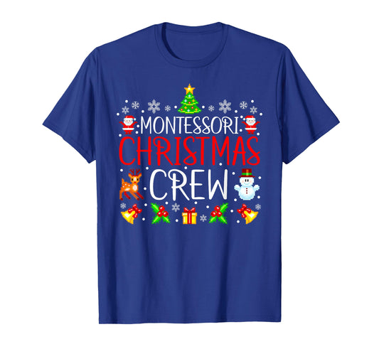 Montessori Christmas Crew Matching Xmas T-Shirt