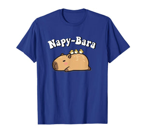 Kawaii Kids Sleep Napy Bara Boys Girls Capybara Pajama Shirt T-Shirt
