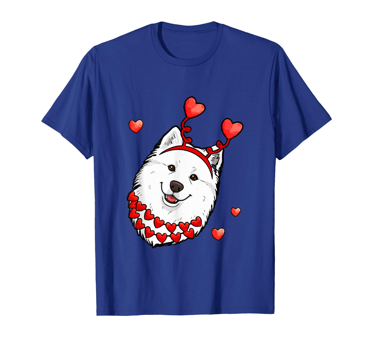 Samoyed Face Valentine's Day Matching Owner Family Kids T-Shirt