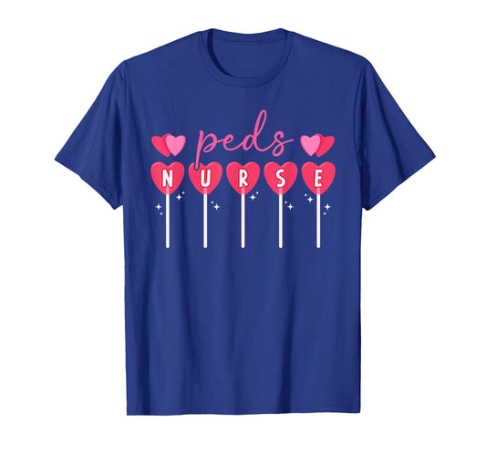 Peds Nurse Valentine Pediatric Nurse Valentines Day T-Shirt