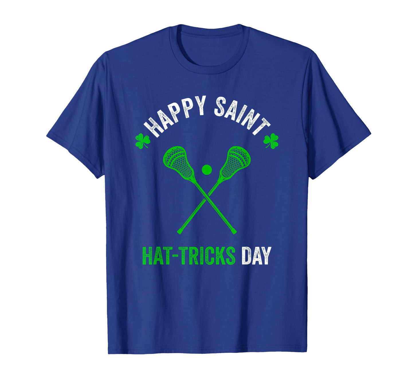 Lacrosse St Patricks Day Boys Men Shamrock Lacrosse T-Shirt