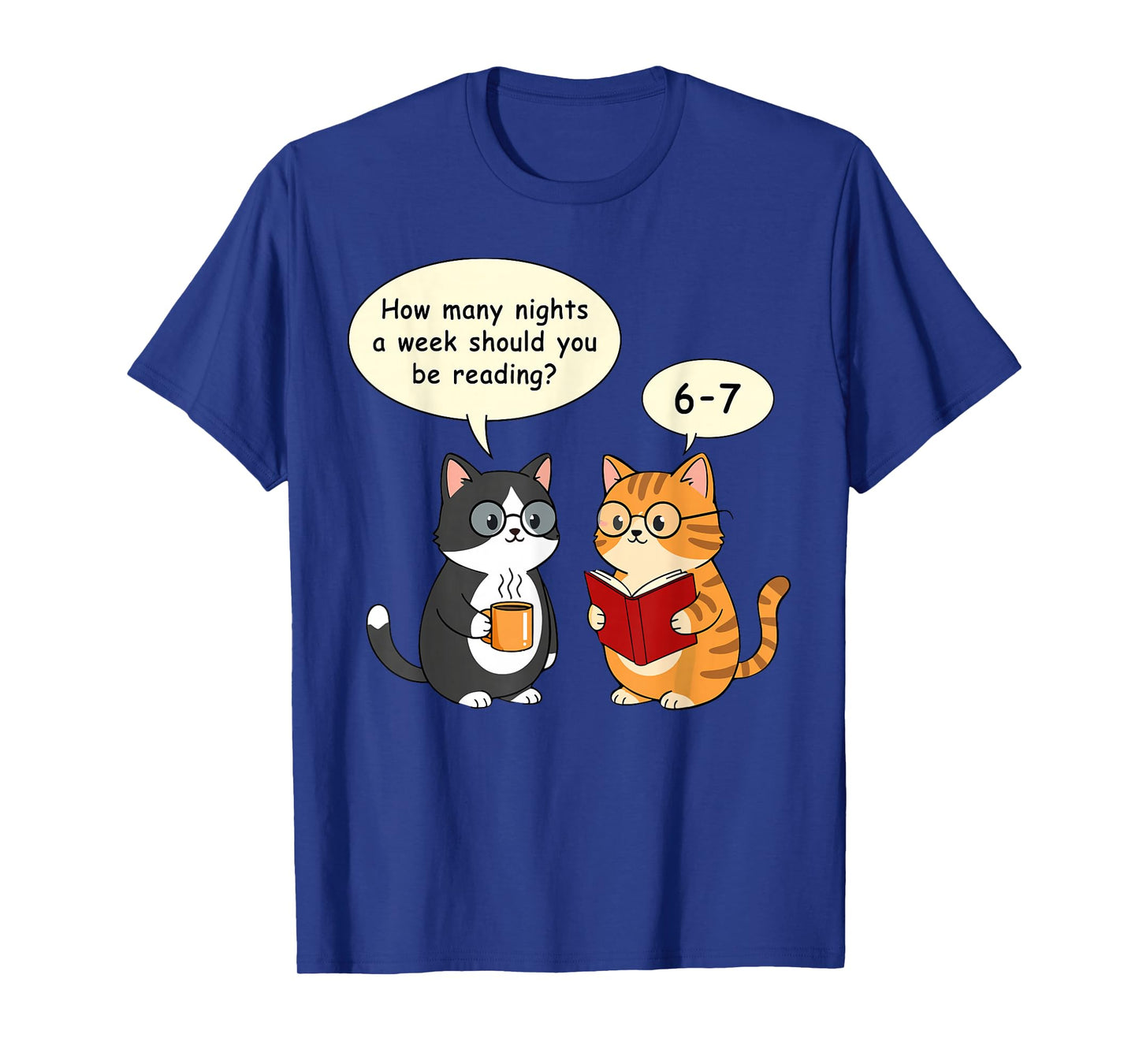 How Many Nights Reading 67 English Teacher Cats Book Lover T-Shirt
