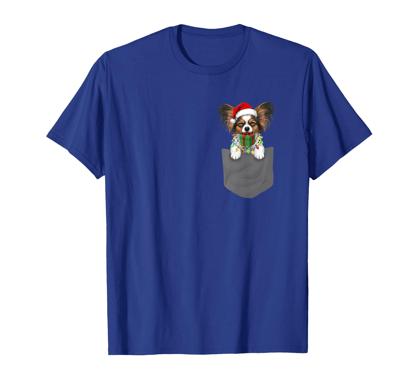 Papillion in A Pocket Xmas Papillion Lover Family Matching T-Shirt