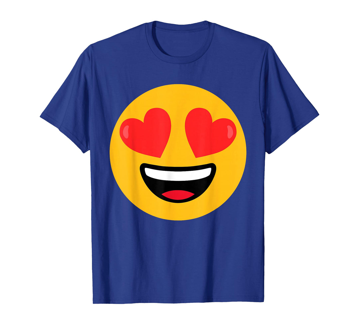 Funny Emoticon Face Grin Hearts Love T-Shirt