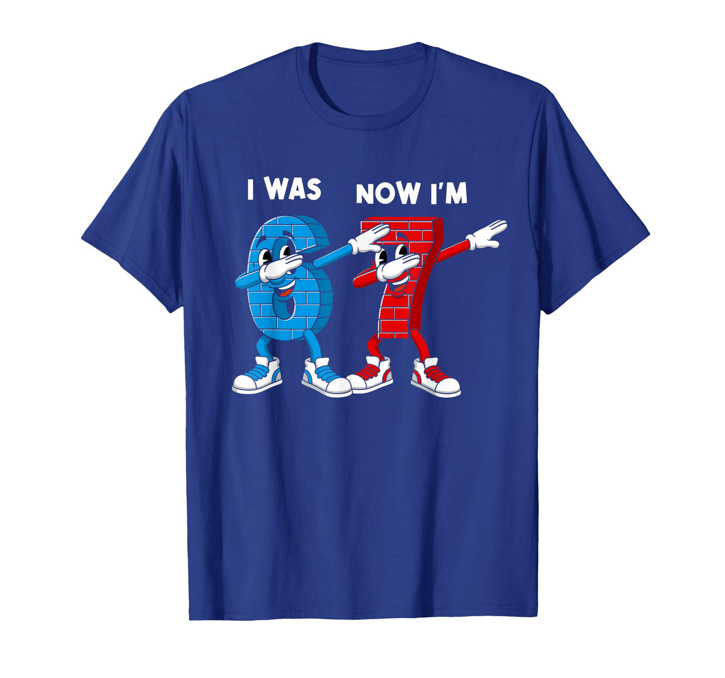 I was 6 Now I'm 7 Year Old Birthday 67 Dabbing for Kids Boys T-Shirt