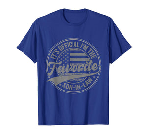 It's Official I'm The Favorite Son-in-Law Funny Vintage T-Shirt
