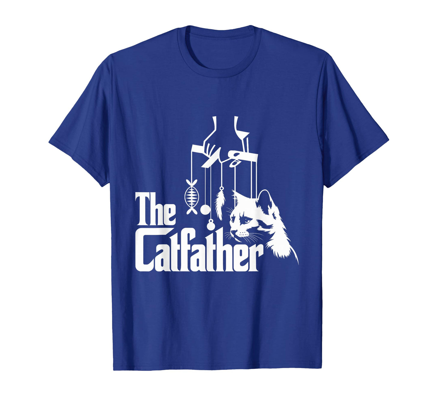 Funny Cat Dad Life The Catfather Fathers Day Mens Vintage T-Shirt
