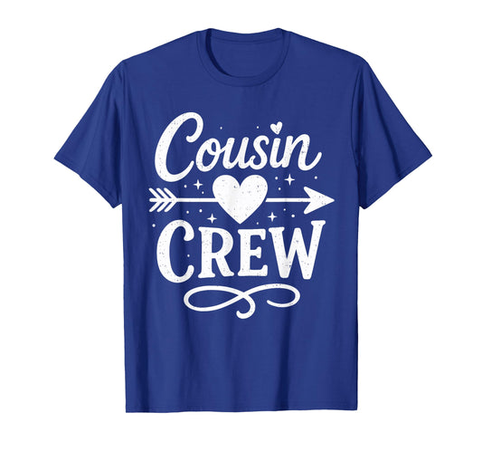 Cousin Crew Family Matching Camping Camp Funny Cousin Squad T-Shirt