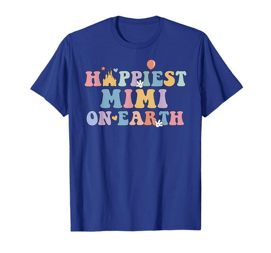 Happiest Mimi On Earth Happiest Grandma Matching Family Trip T-Shirt