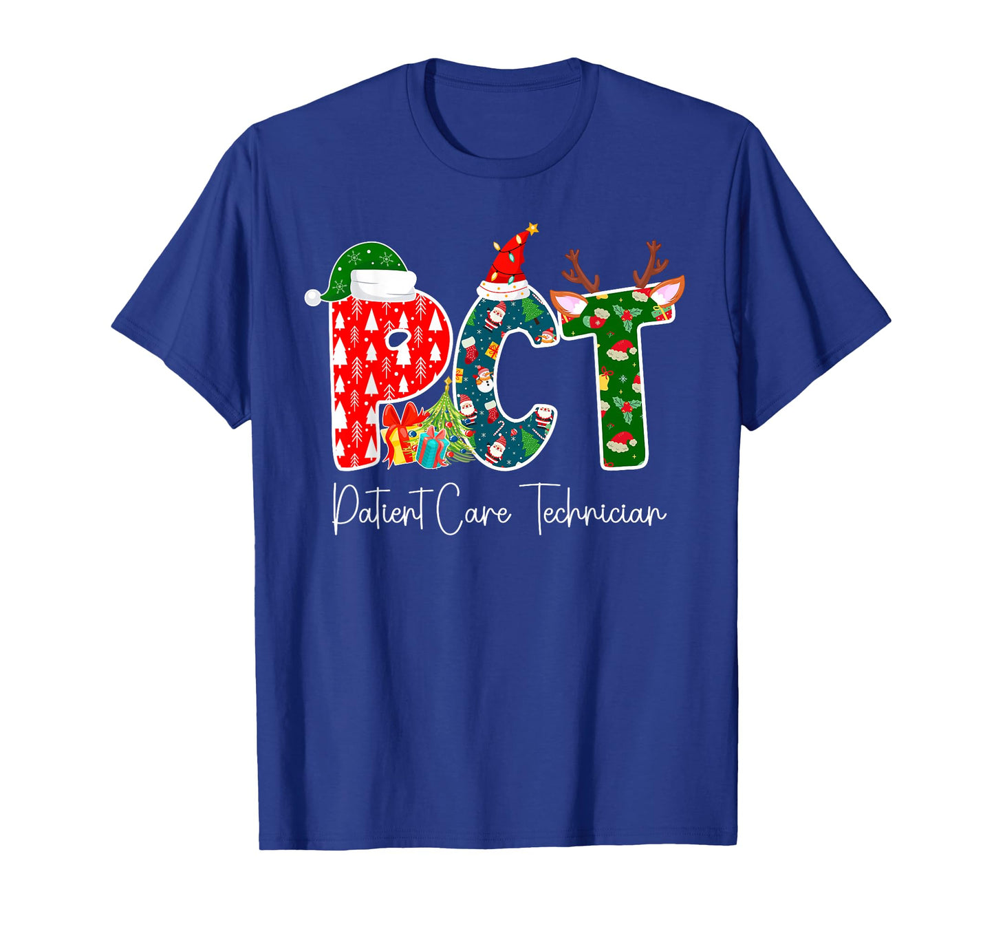 PCT Christmas Patient Care Technician Xmas Family Group T-Shirt