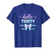 Hello Thirty Coquette Bow 30th Birthday Women 30 Year Old T-Shirt