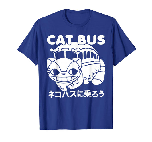 Cat Bus Anime Style Japanese Retro Gift for Fan T-Shirt