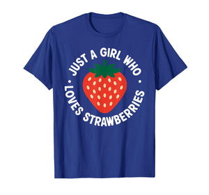 Funny Strawberry Art for Girls Women Fruit Strawberry Lover T-Shirt