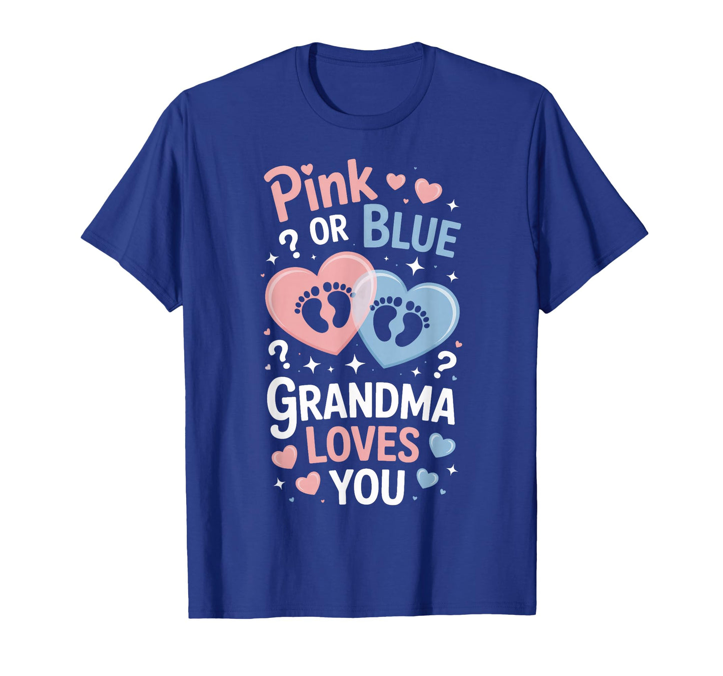 Future Grandma Pink Or Blue Baby Party Reveal T-Shirt