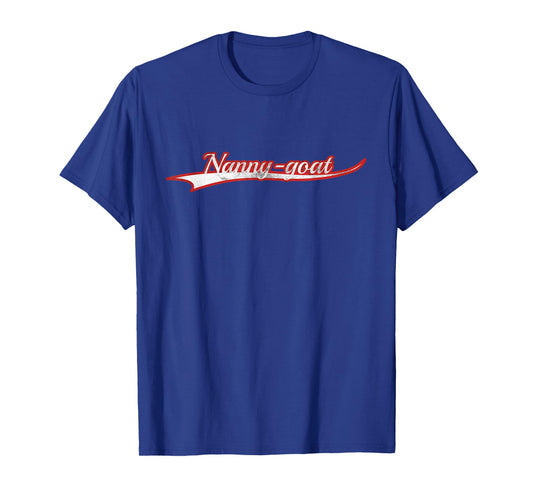 Nanny Goat Grandma Vintage Varsity Distressed T-Shirt