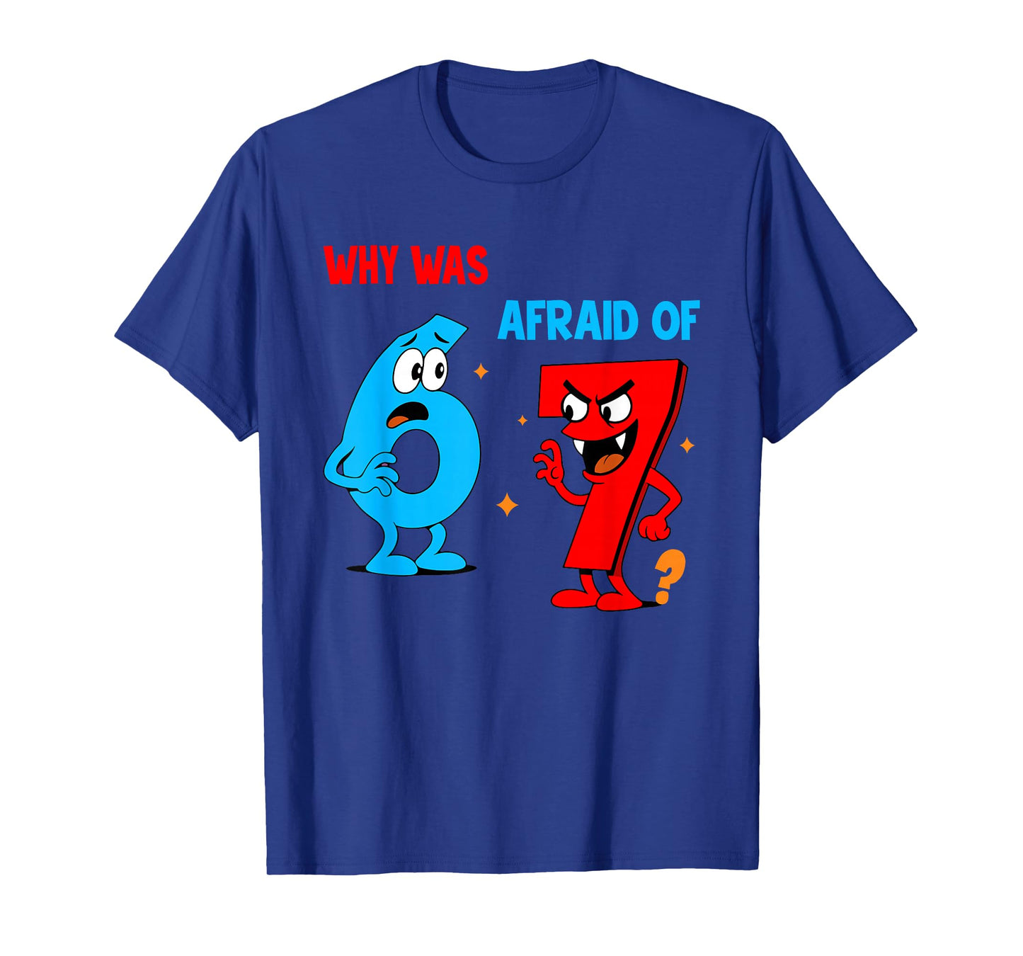 Why was 6 Afraid of 7 Funny Six Seven Meme Gen Alpha Slang T-Shirt