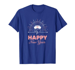 New Year Nurse Heartbeat, Happy New Year NYE Design T-Shirt