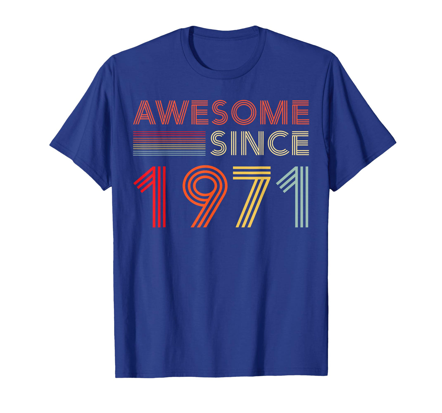 Awesome 55 Birthday Decorations Men 55yr 1971 55th Birthday T-Shirt