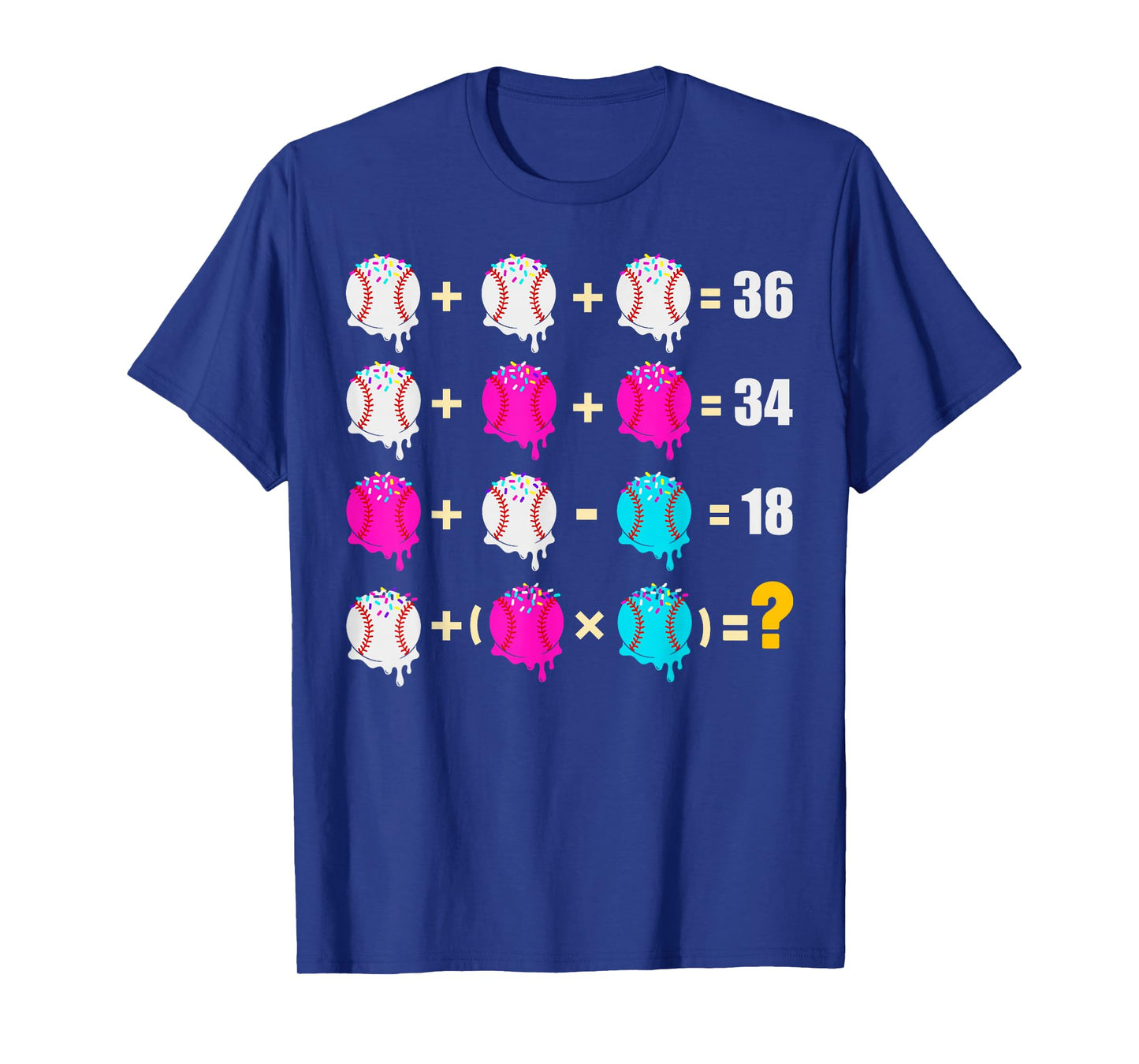 Funny Six Seven Ice Cream Logic Math Puzzle Equation Meme T-Shirt