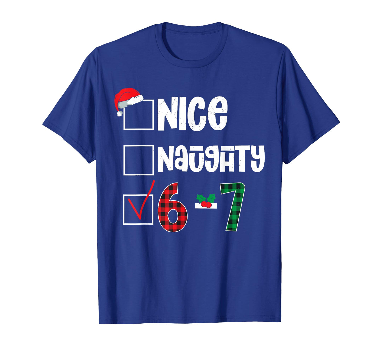Funny 67 Christmas Meme Six Seven Xmas 6-7 Boys Kids Teens T-Shirt