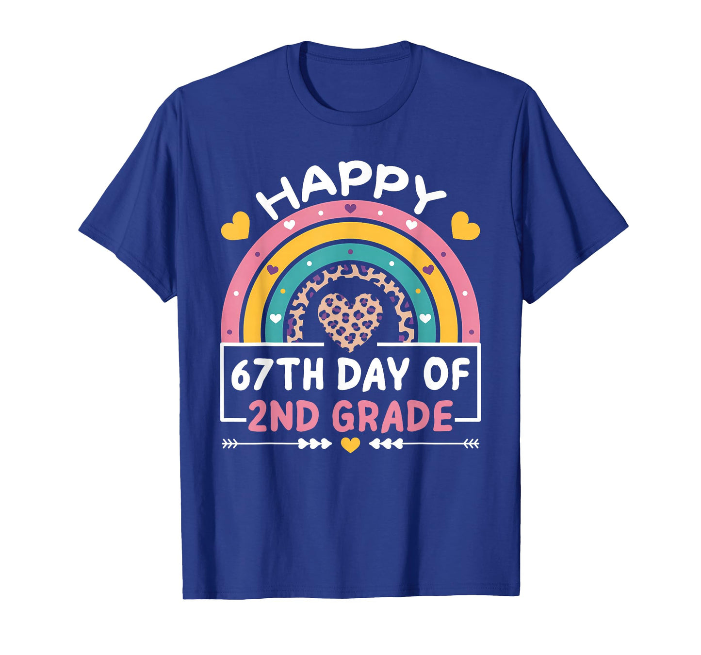 67 Days of School Happy 67th Day of 2nd Grade Teacher T-Shirt