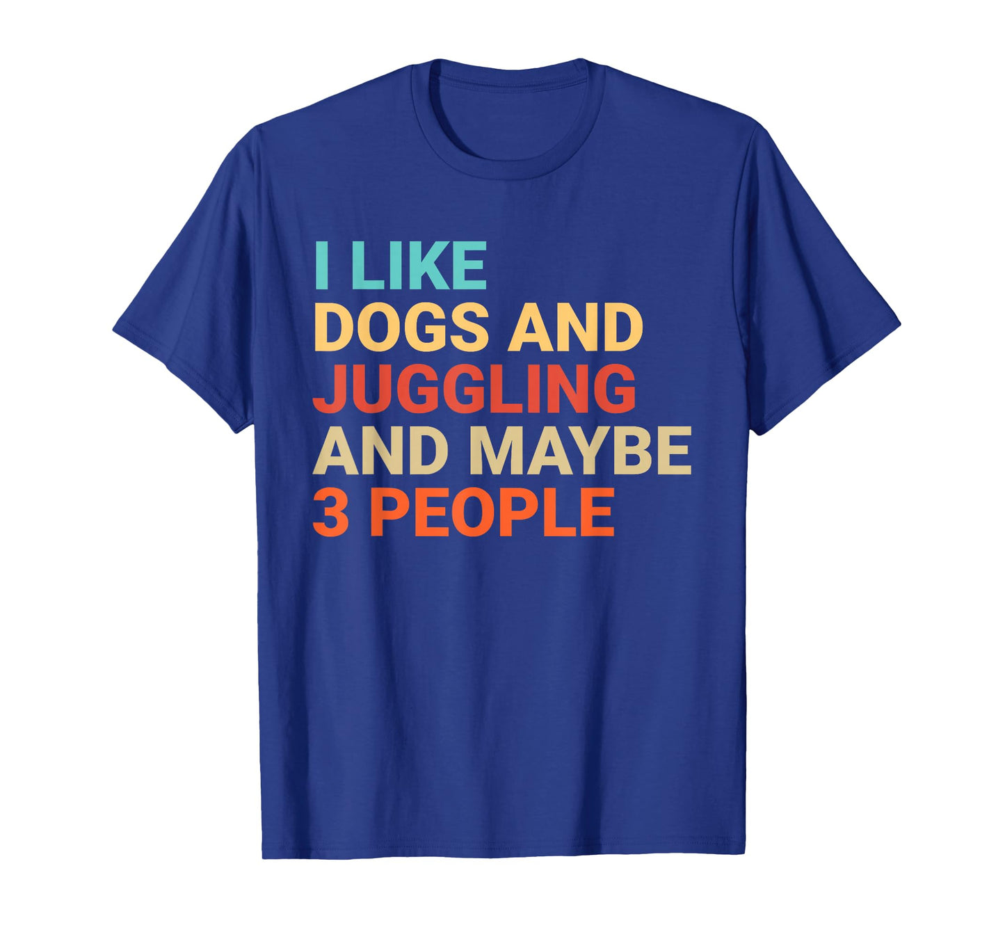 Retro I Like Dogs and Juggling Lover Funny Juggler T-Shirt