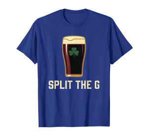 Split The G Tee St Patricks Day Irish Beer Ireland Graphic T-Shirt