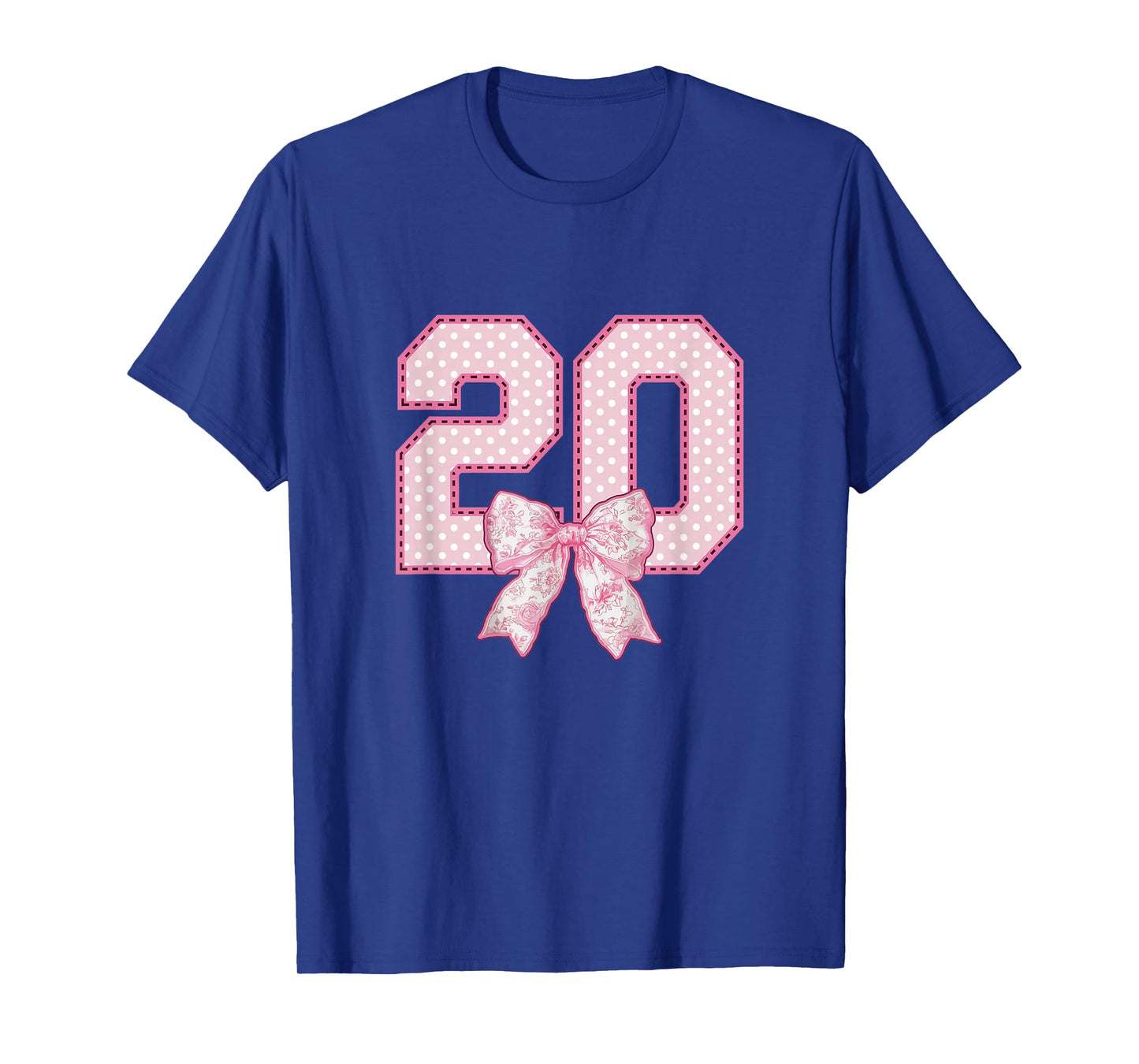 20th Birthday Shirt Women Coquette Bow 20 Year Old Birthday T-Shirt
