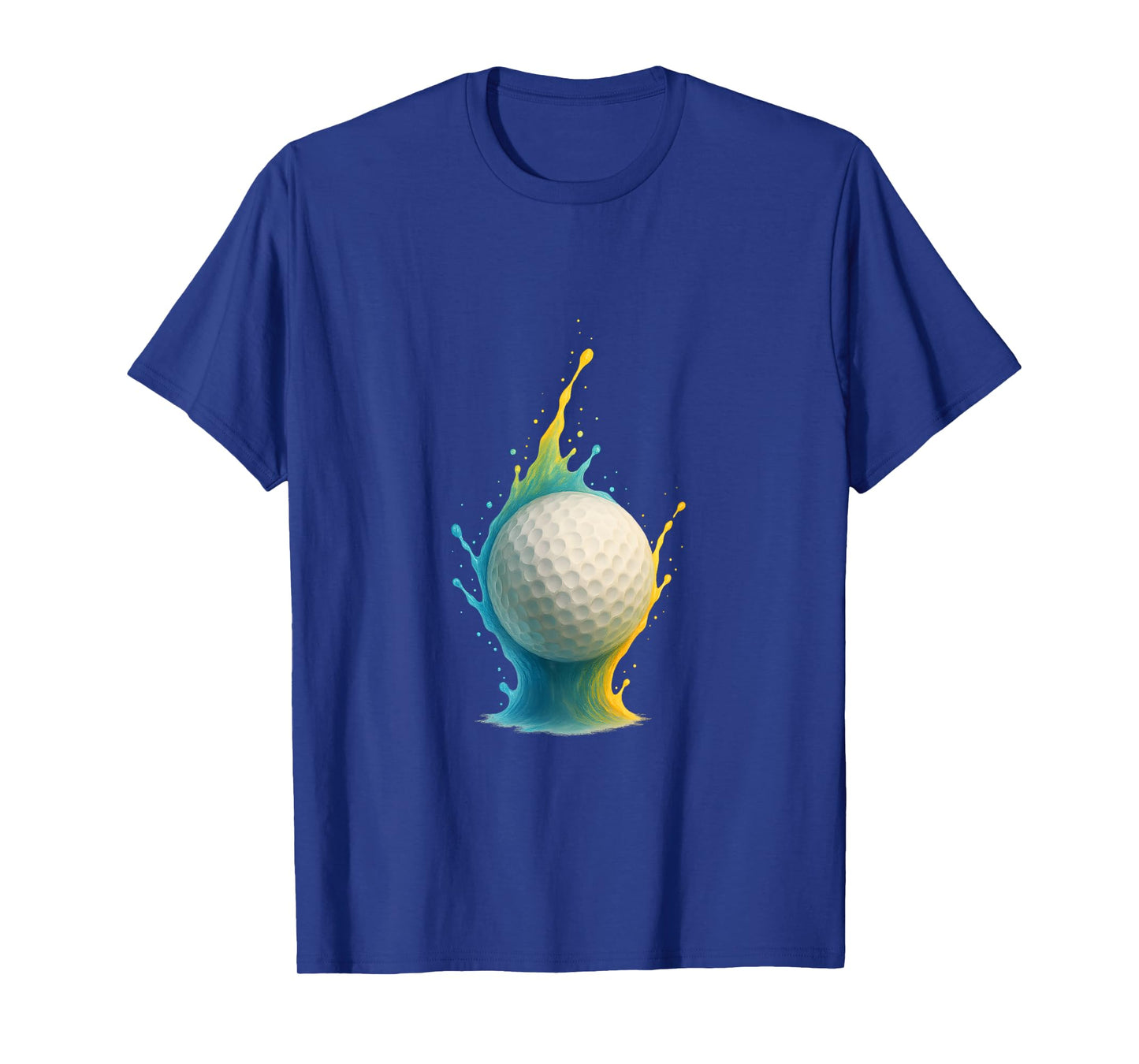 Golf Ball Splash Golfer for Kids Men Women T-Shirt