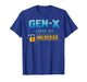 Gen X, Level 54 Unlocked Retro Gamer Vintage Birthday T-Shirt