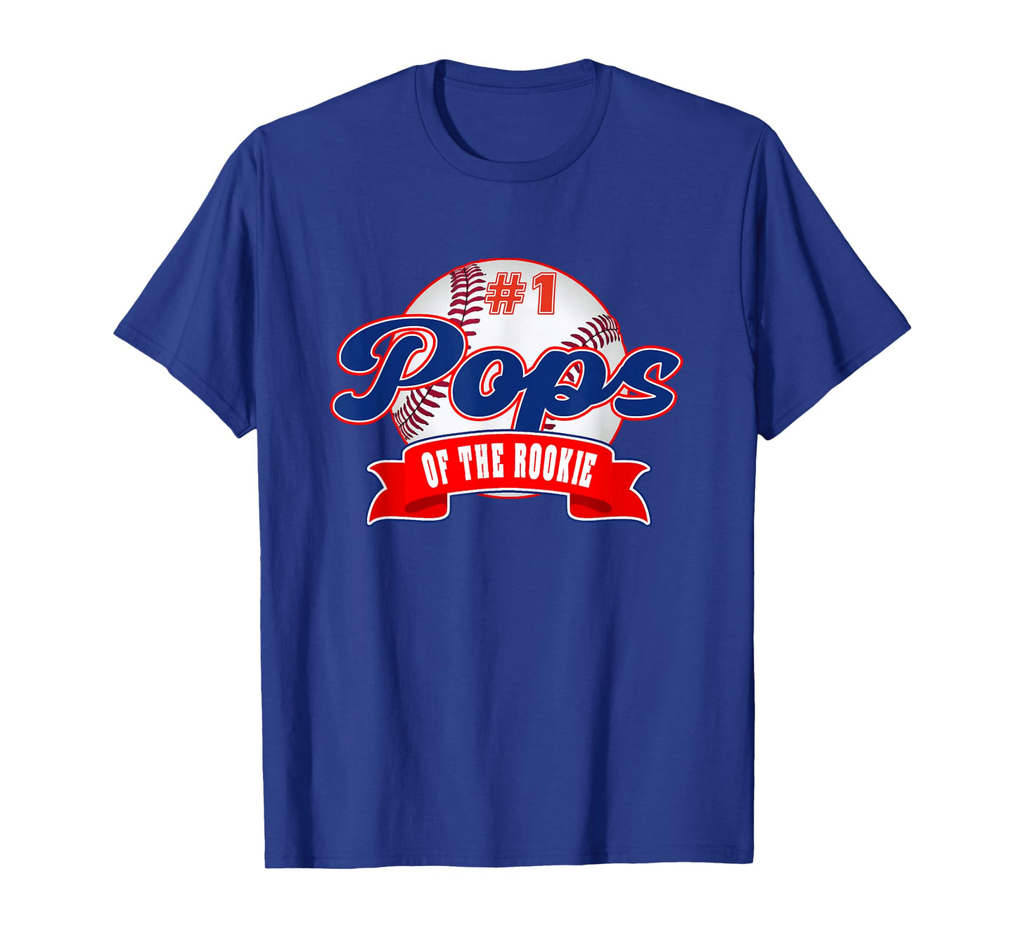 Pops Rookie of Year 1st Birthday Baseball Theme Matching T-Shirt