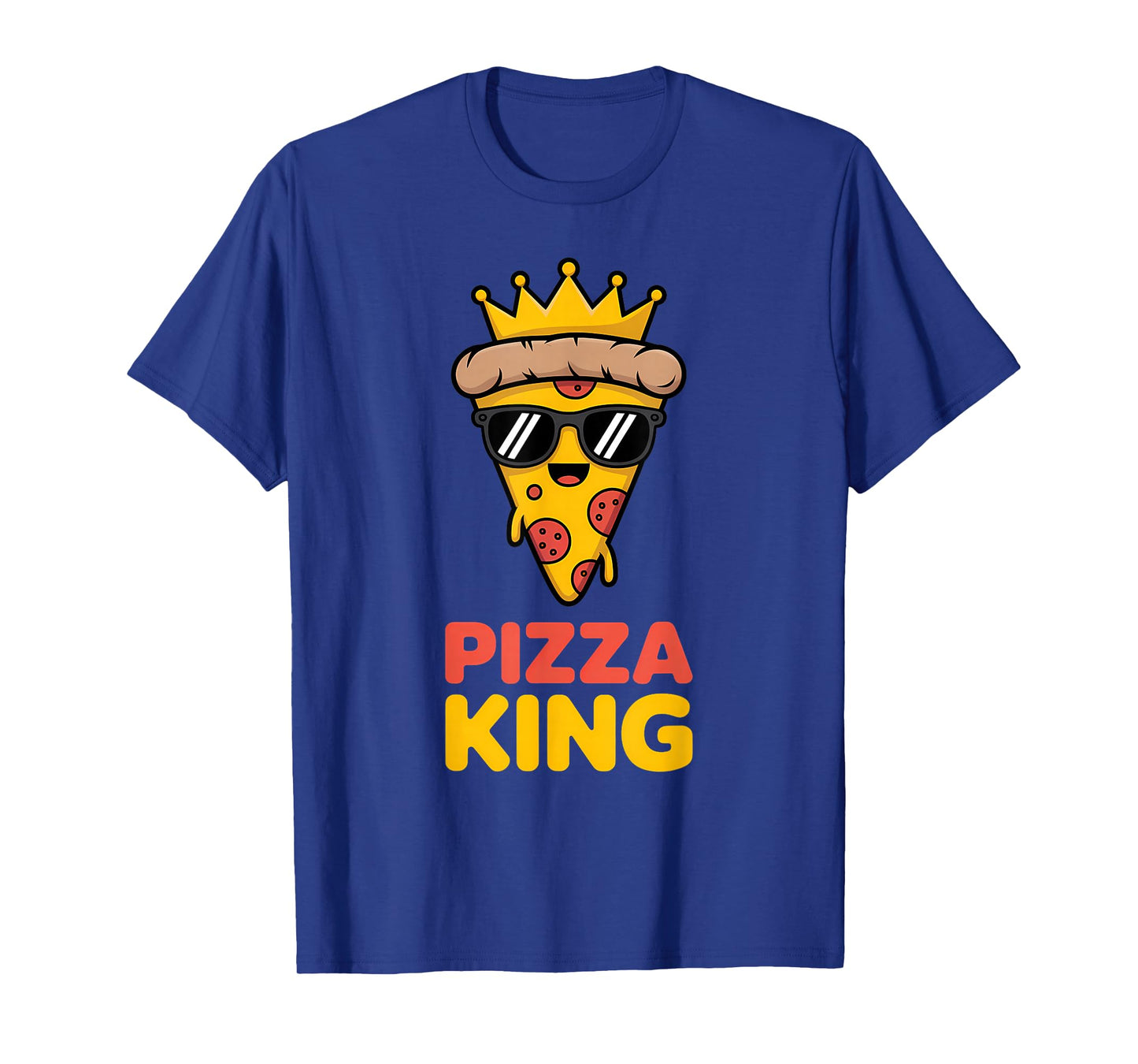 Pizza King Funny Pizza Lover Pepperoni Slice T-Shirt