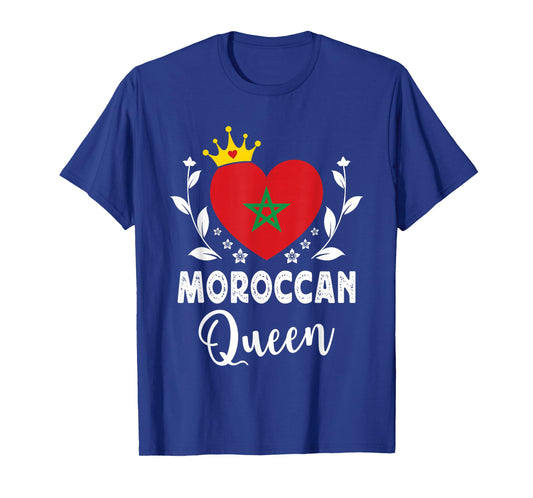 Moroccan Queen Morocco Flag Proud Moroccan Woman T-Shirt