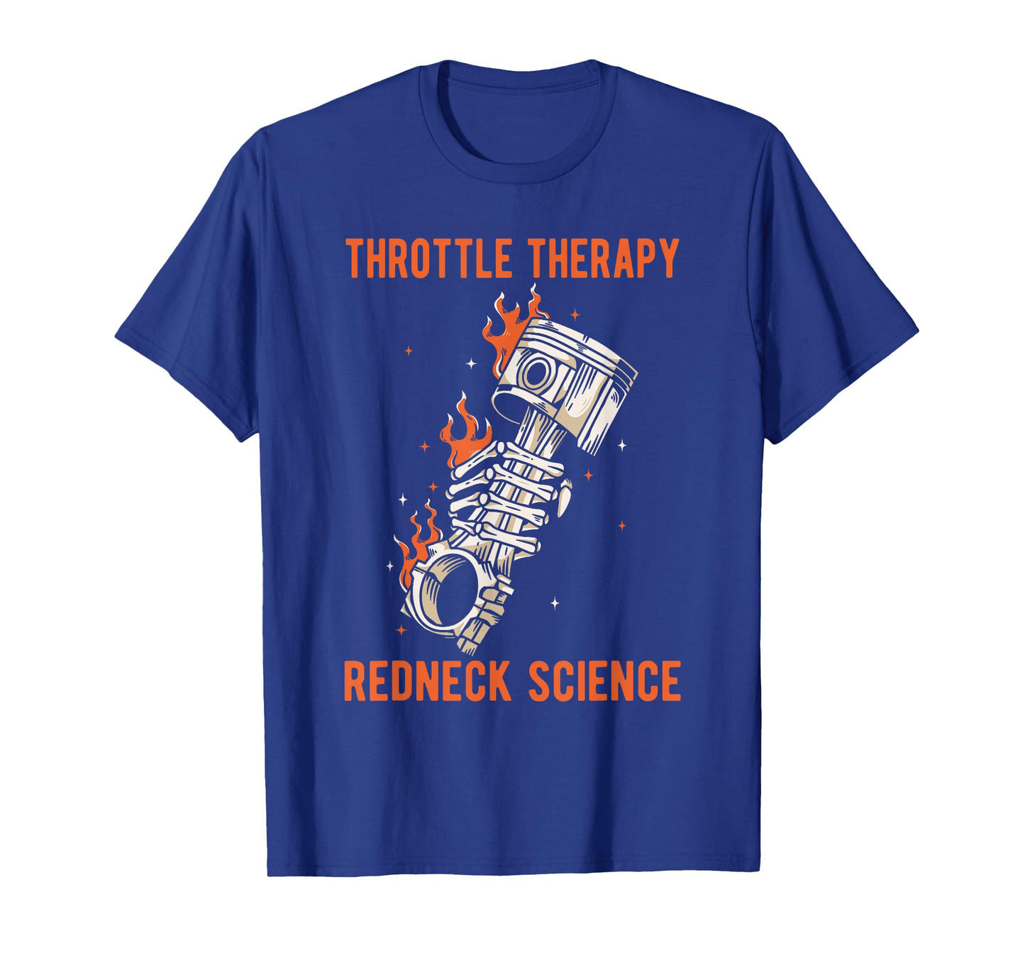 Throttle Garage Therapy Redneck Science Motorcycle Mechanic T-Shirt