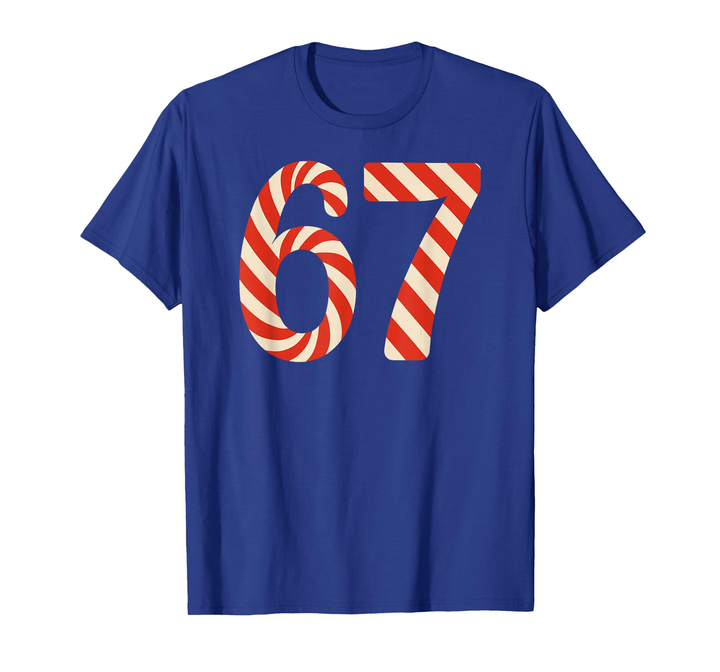 67 Christmas Candy 6 7 Meme Holiday Gen Alpha Slang T-Shirt