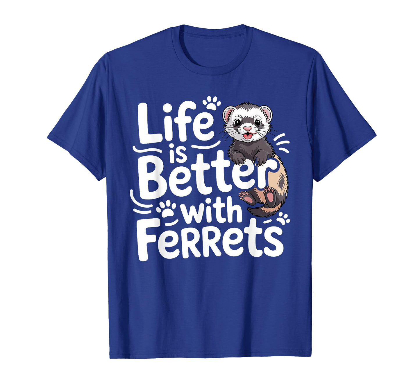 Cute Ferret Design for Men Women Kids Animal Ferret Lover T-Shirt