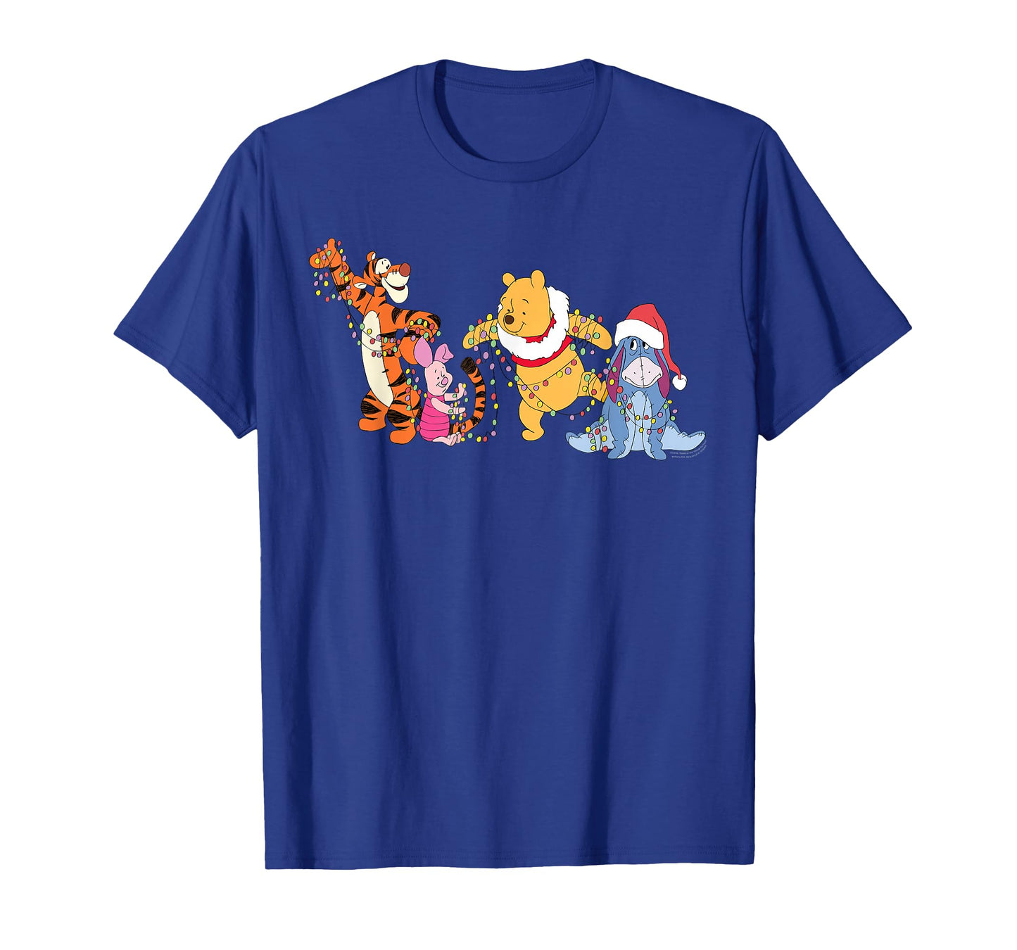Disney Winnie The Pooh & Friends Christmas Lights Holiday T-Shirt