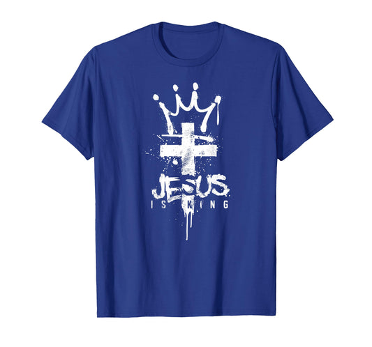 Jesus is King Bible Verse Christians Faith Religion T-Shirt