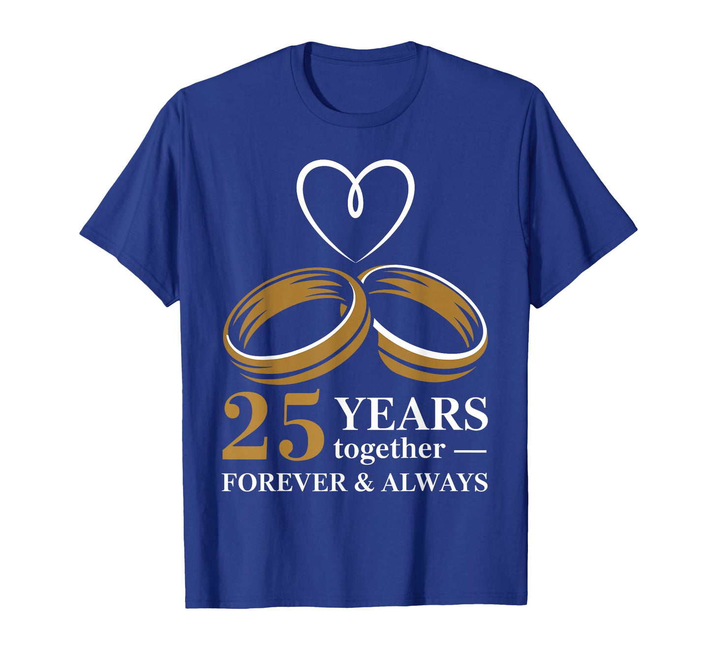 25th Wedding Anniversary Shirt for Couple - 25 Years Wedding T-Shirt
