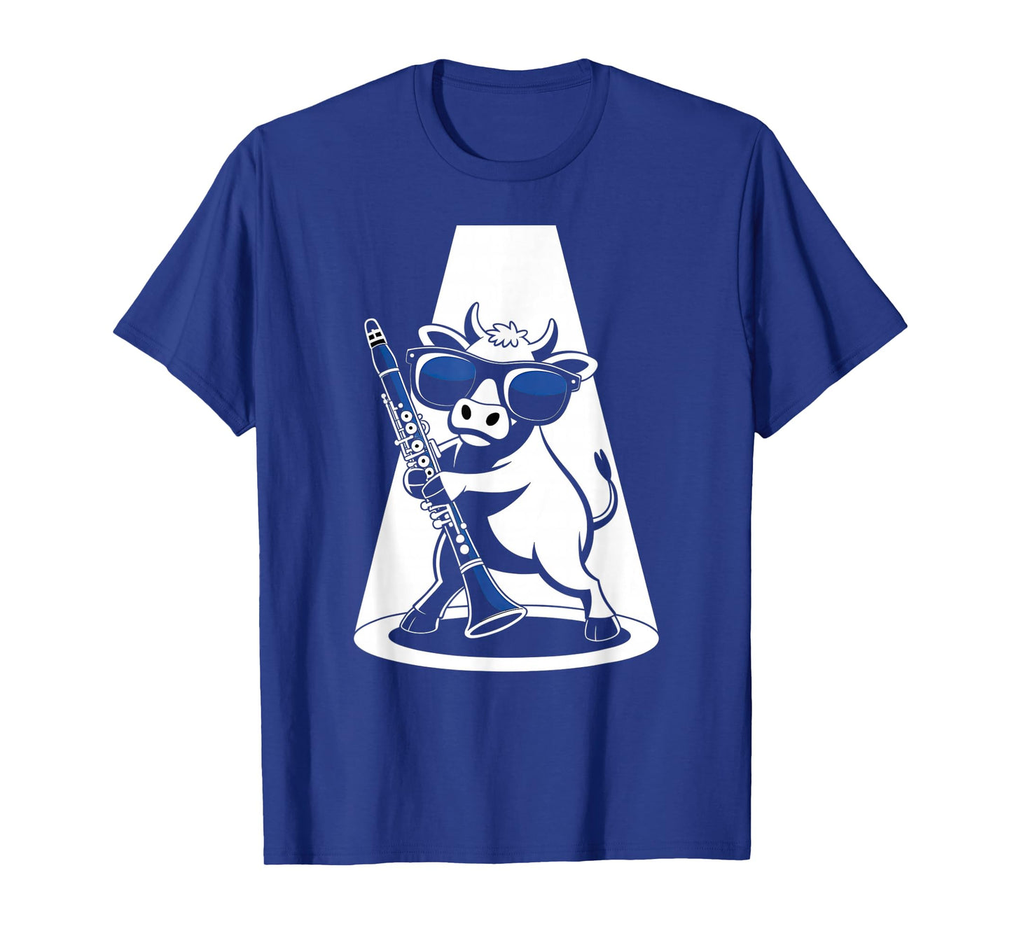 Cool Cow Clarinet Graphic for Music Lovers T-Shirt