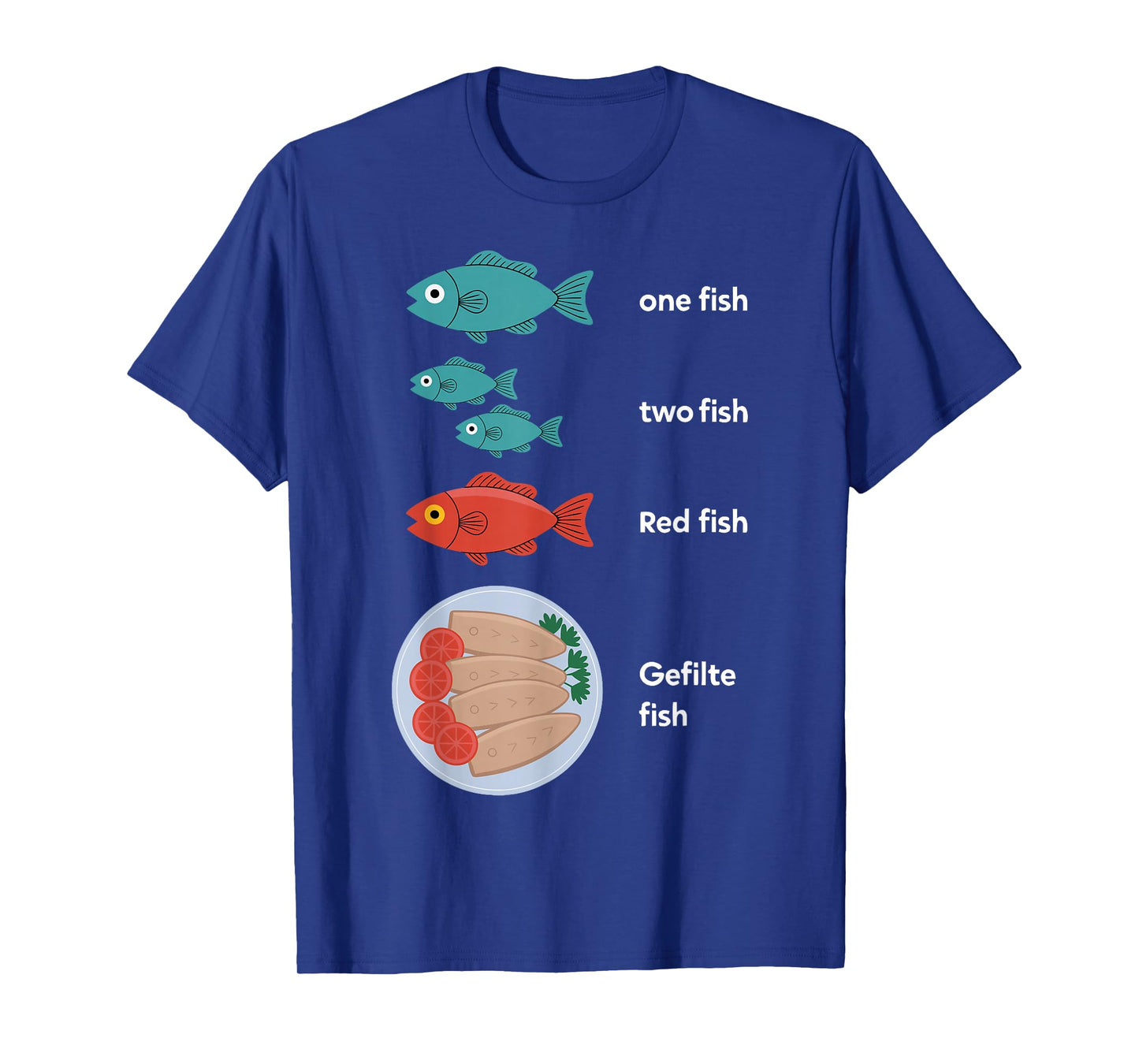Gefilte Fish One Fish Red Fish Hannuka Jewish Festival Light T-Shirt