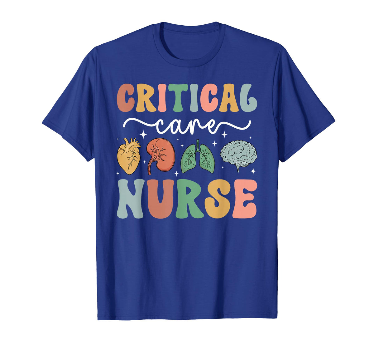 Critical Care Nurse Groovy Critical Care Unit T-Shirt