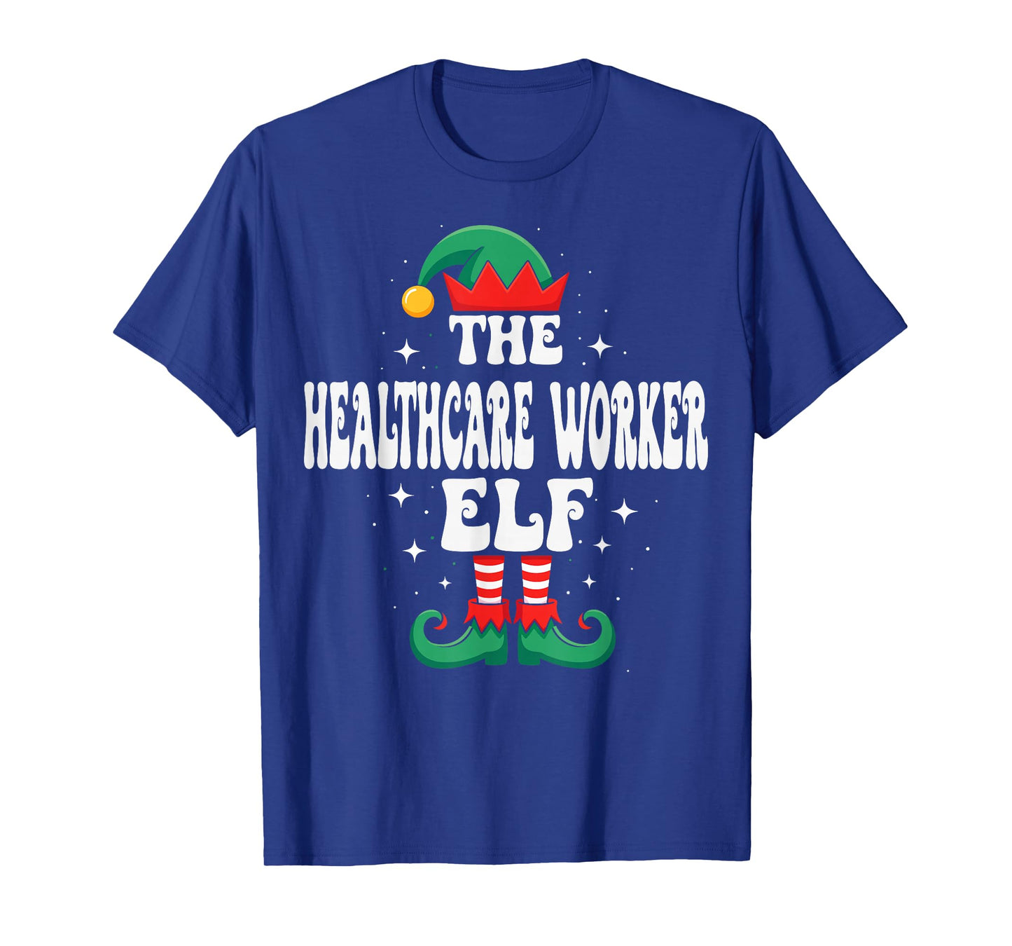 The Healthcare Worker Elf Funny Christmas Matching Family T-Shirt