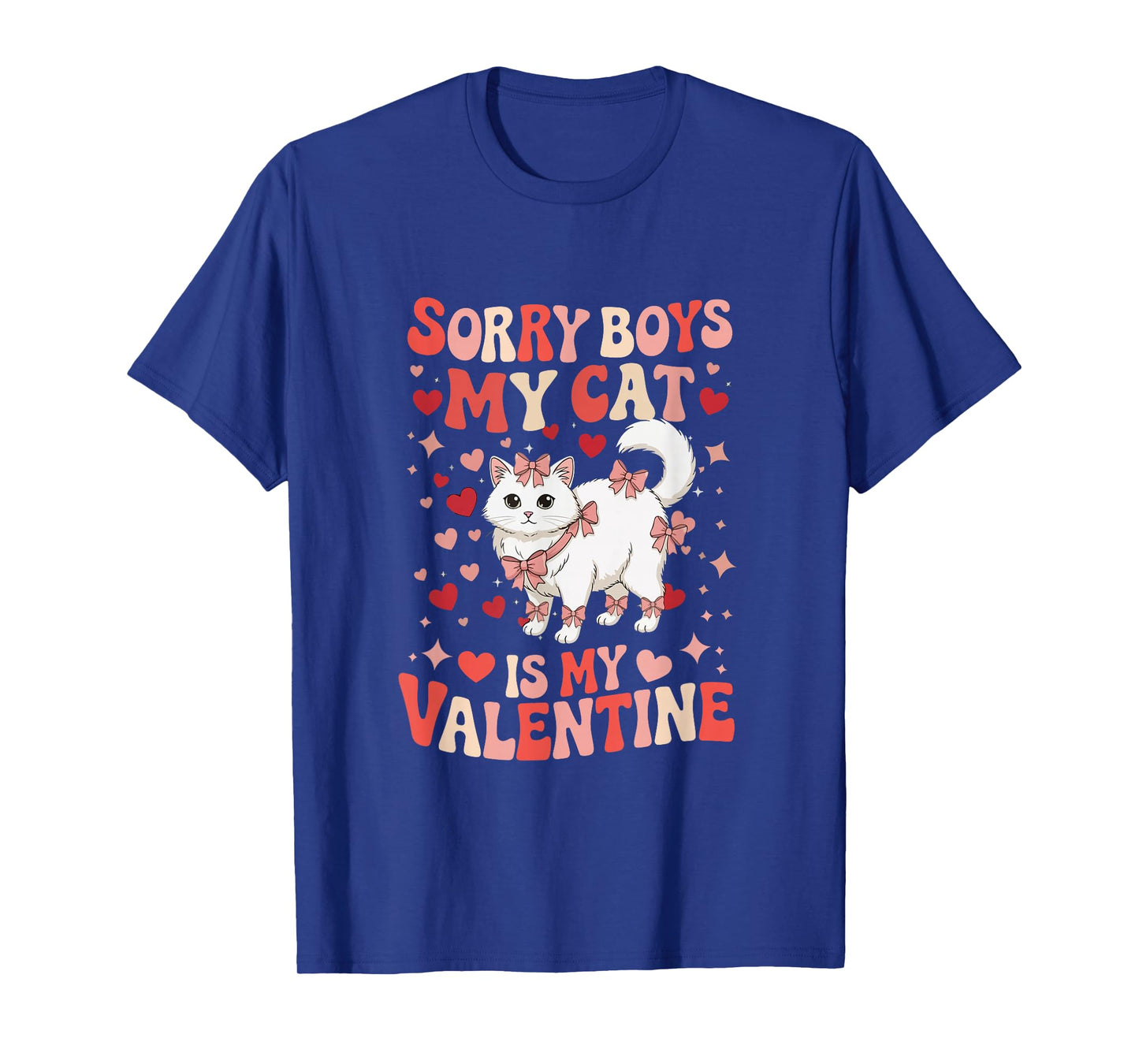 Sorry Cat is My Valentine Joke Boys Funny Owner Family T-Shirt