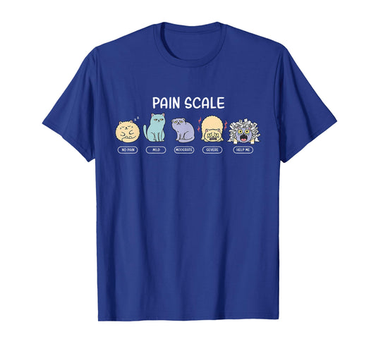 Pain Scale Cat Pain Assessment Trauma Nurse NICU Nursing T-Shirt