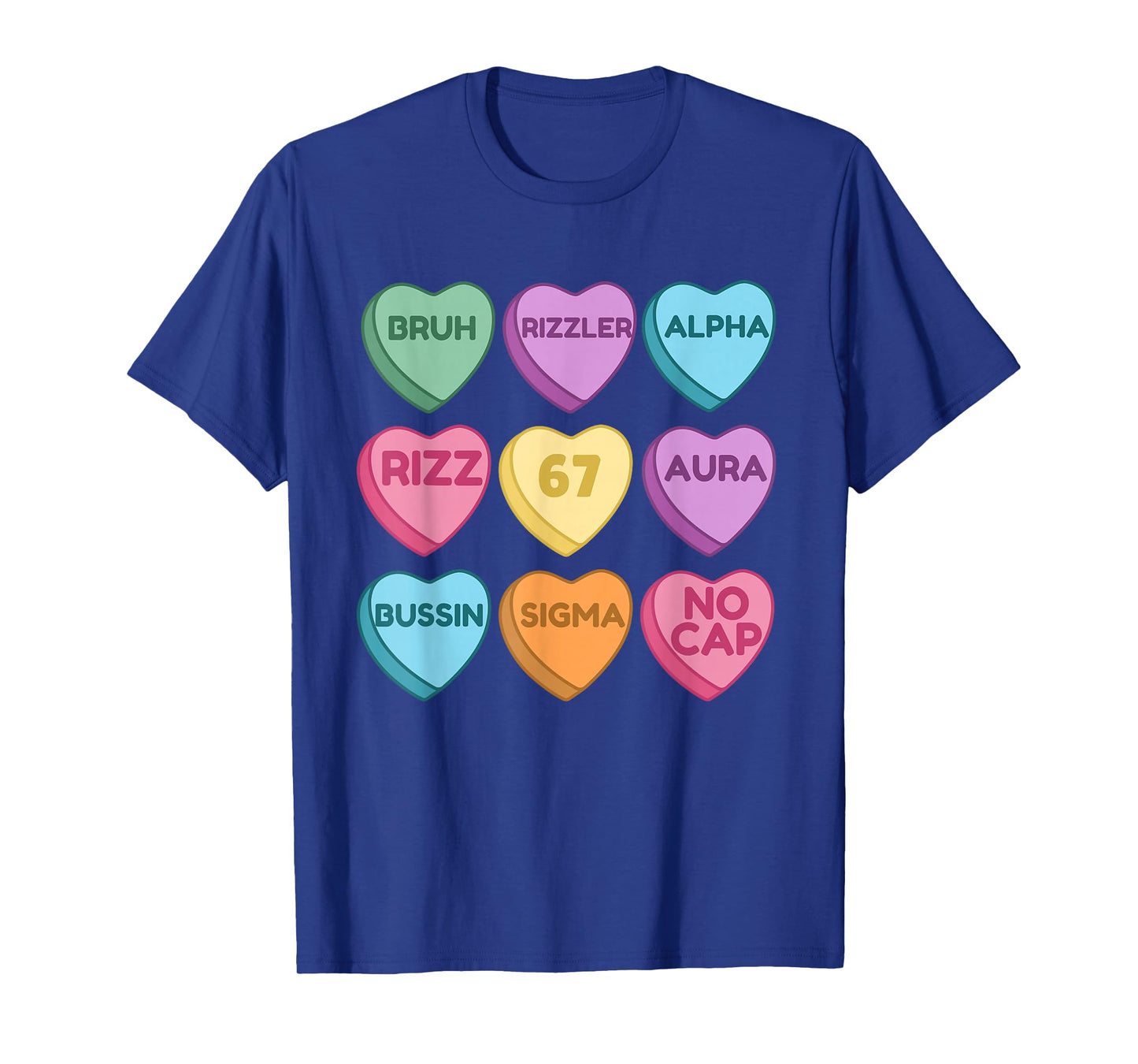 Kids Funny Valentine's - Funny 67 Valentine's Rizz, No Cap T-Shirt
