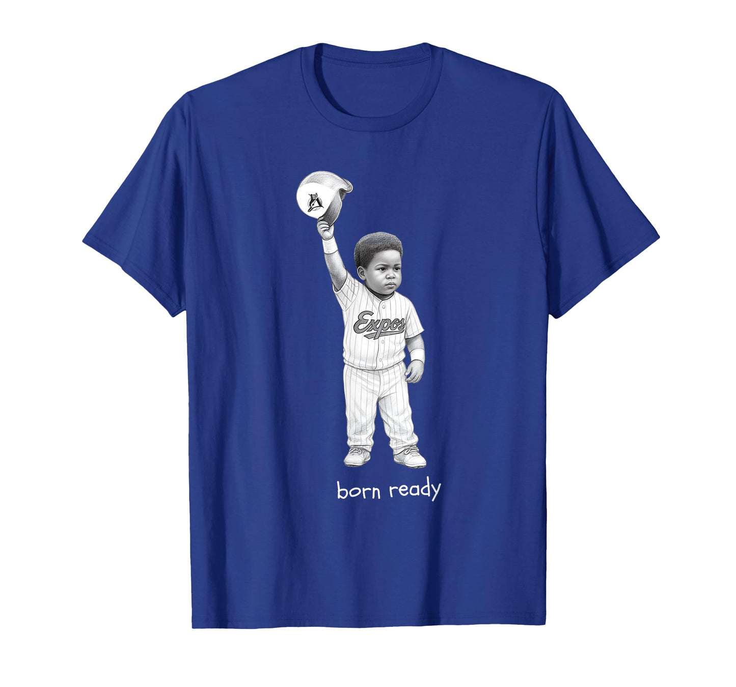 Born Ready Little Slugger Retro Baseball T-Shirt