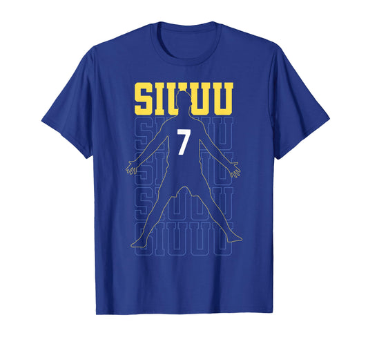 Siuuuu Funny Soccer Present for Soccer Lovers Fan Kids Boys T-Shirt