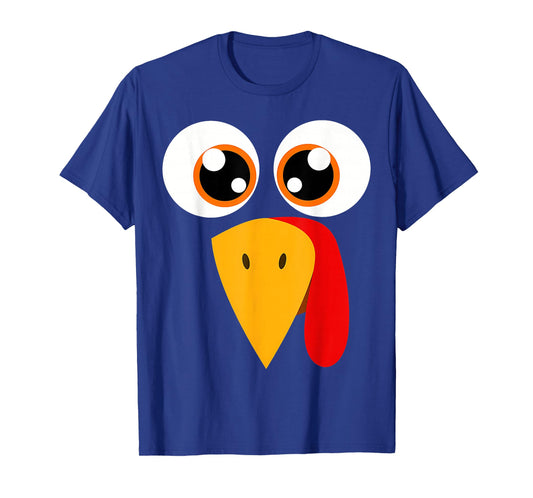 Turkey Face Halloween Costume Thanksgiving Teacher Nurse T-Shirt